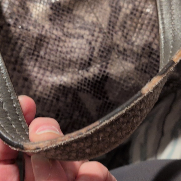 Coach Grey Brown Embossed Exotic Python Snakeskin Soho Bag - Picture 7 of 8